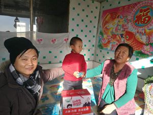 台盟吉林省委在对口帮扶村大安市烧锅镇乡新兴村开展送温暖活动